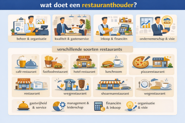 Alles over het beroep restauranthouder Wat doet een restauranthouder